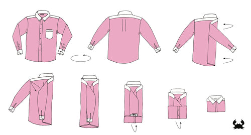 How to Fold a Dress Shirt | Blue Claw Bag Co