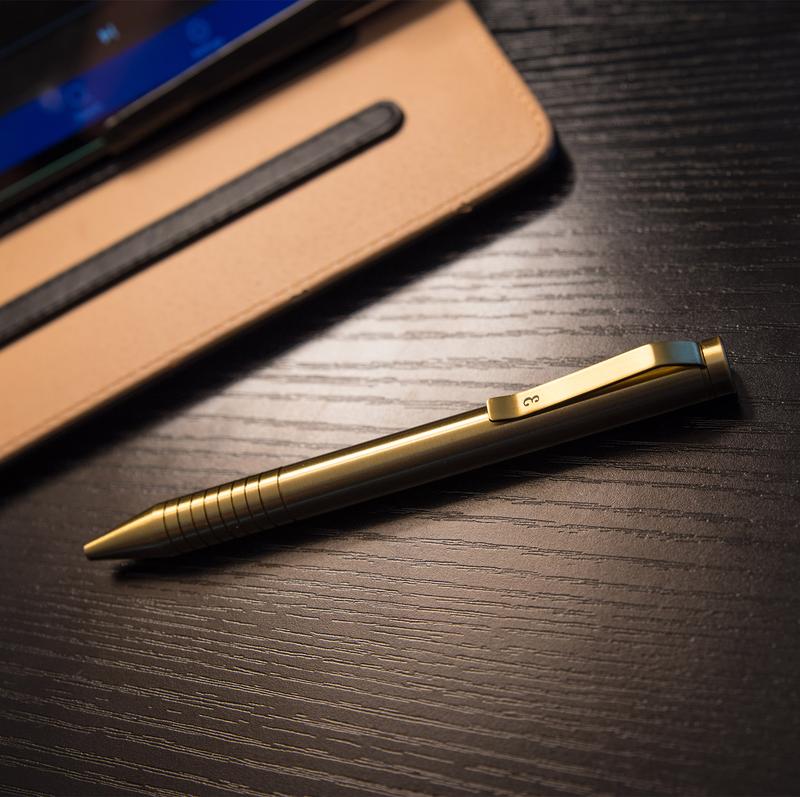 Everyman Brass Grafton Mini Twist Pen