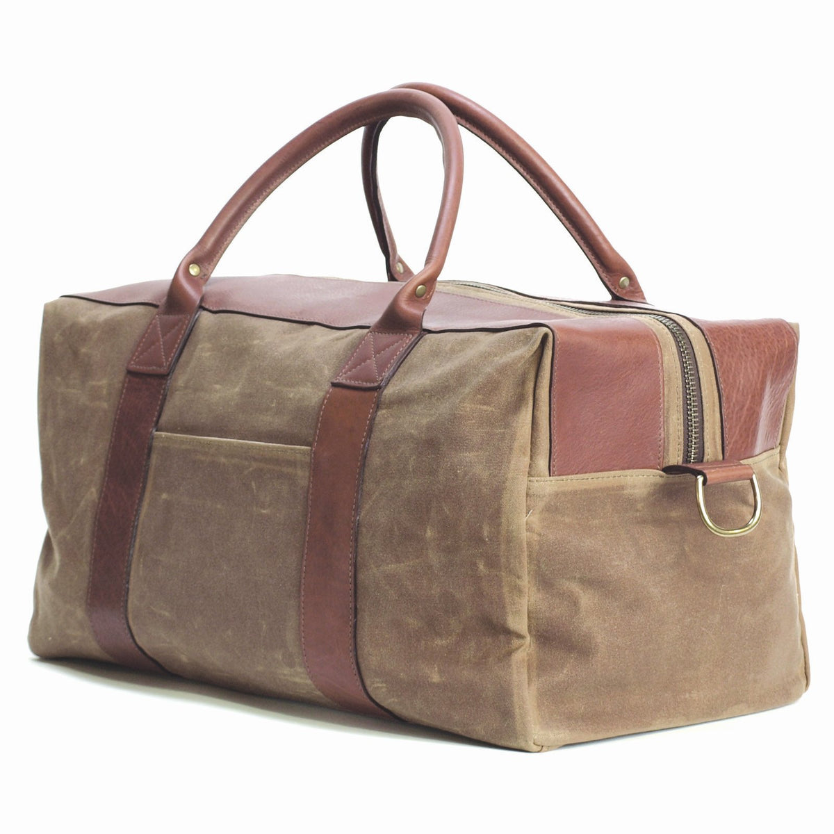 Waxed Canvas Worton Weekender Tan – Blue Claw Co. Bags and Leather Accessories For Men ...