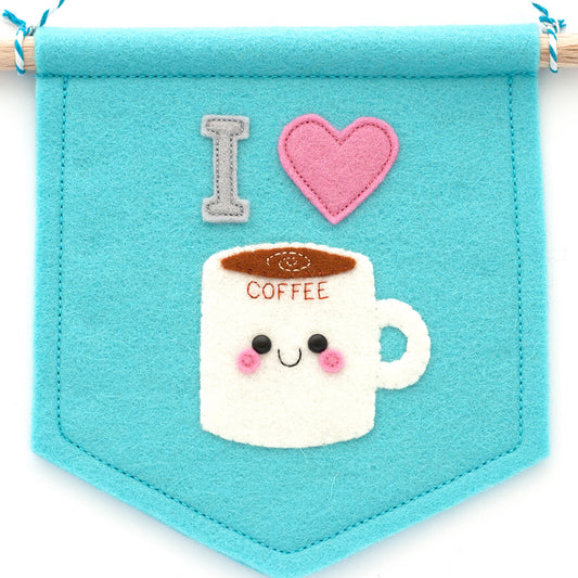 I Love Coffee Badge – hannahdoodle