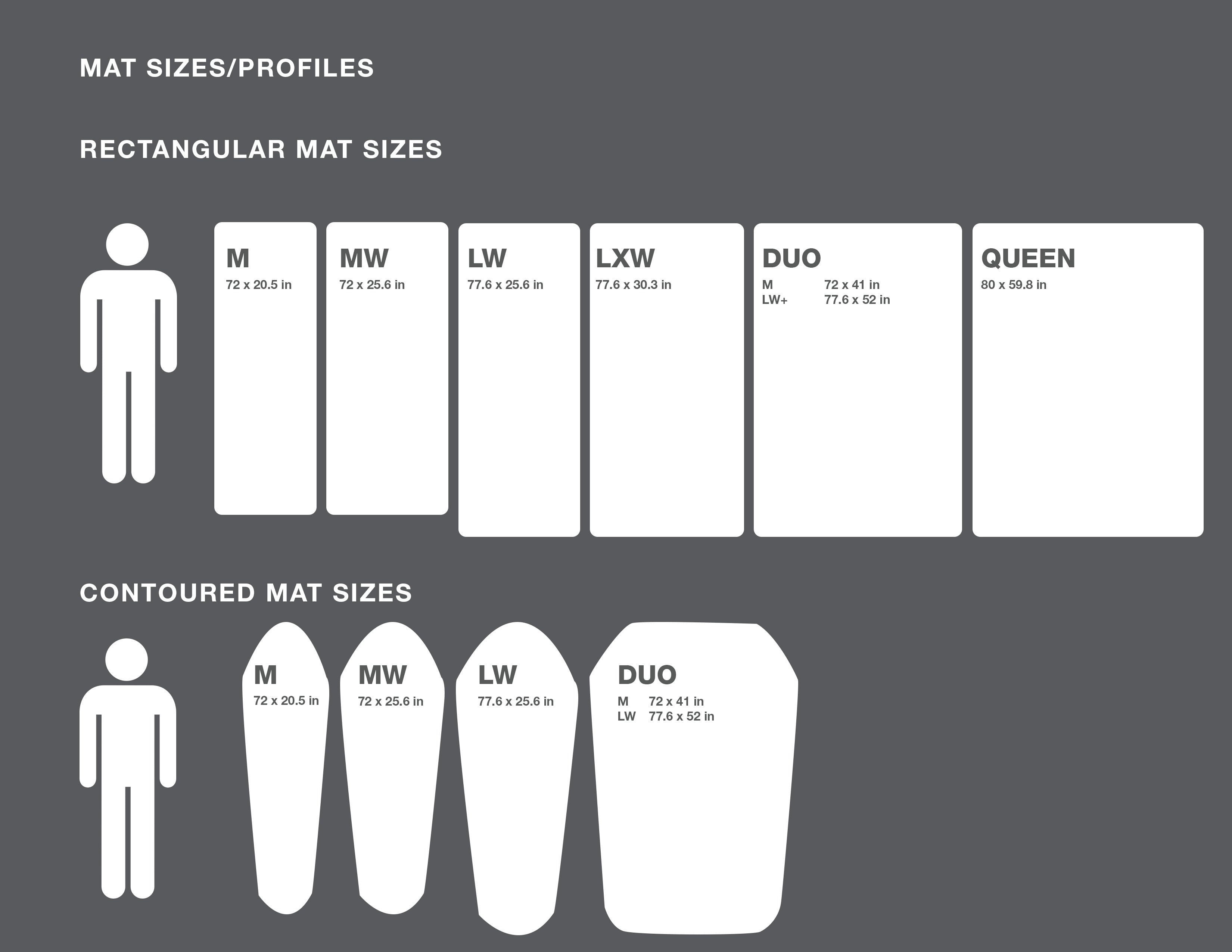 EXPED Product Size Guide – EXPED USA