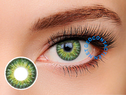 Groen Verfijnen PapoeaNieuwGuinea Geo Tri Color Green Lens (Berry Berry Chessy) CM-903 | Geo Contact Lens –  GeoContactLens.net