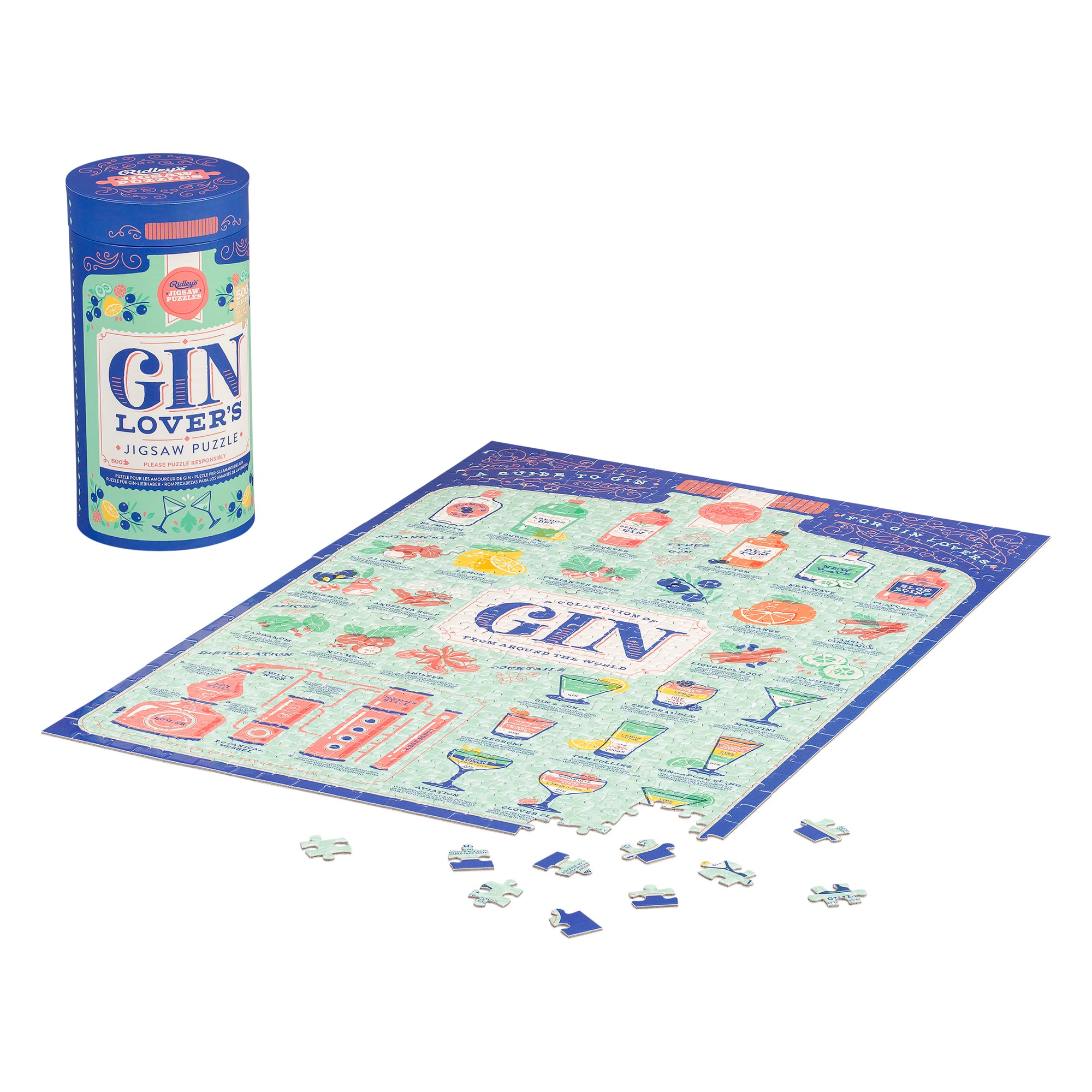 Ridleys Games Gin Jigsaw Puzzle Annabel James