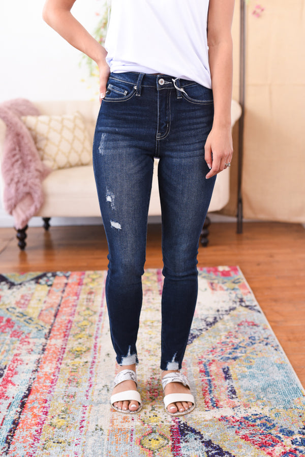 monica high rise ankle jeans