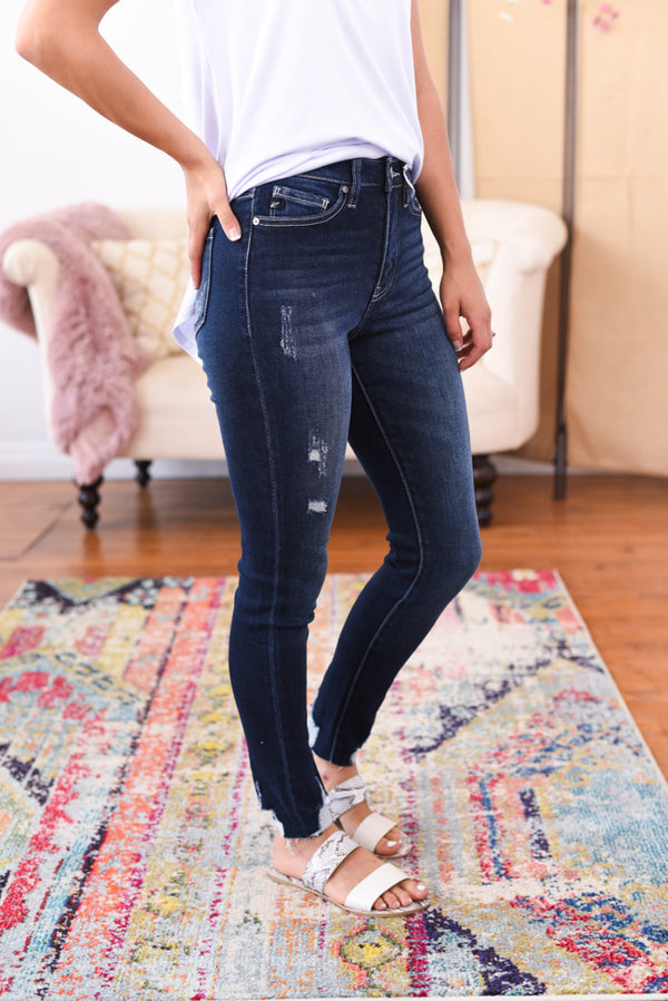 monica high rise ankle jeans