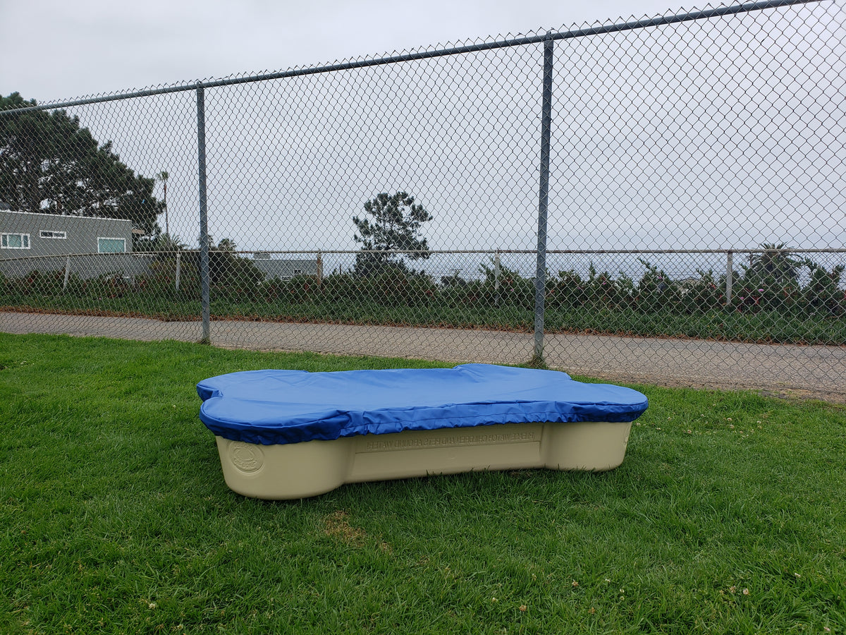 automatic pool cover double dog assembly