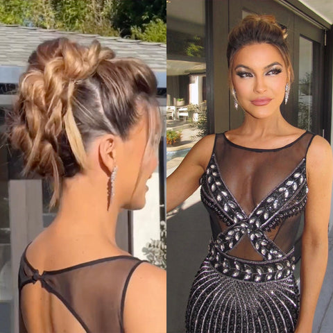 chrishell.stause hairbybradleyleake hidden crown clipins glam braided mohawk updo holiday hair inspo.jpg