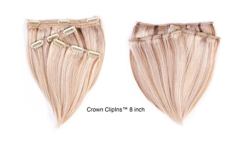 Hidden crown hair 8 inch Crown Clip ins extensions