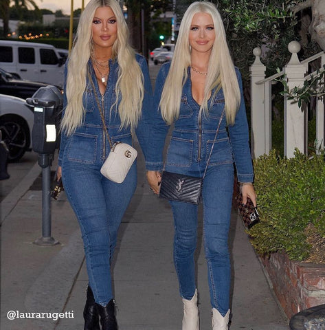 Tori spelling laura rugetti beauty twinning hidden crown hair extensions clip ins celeb glam style
