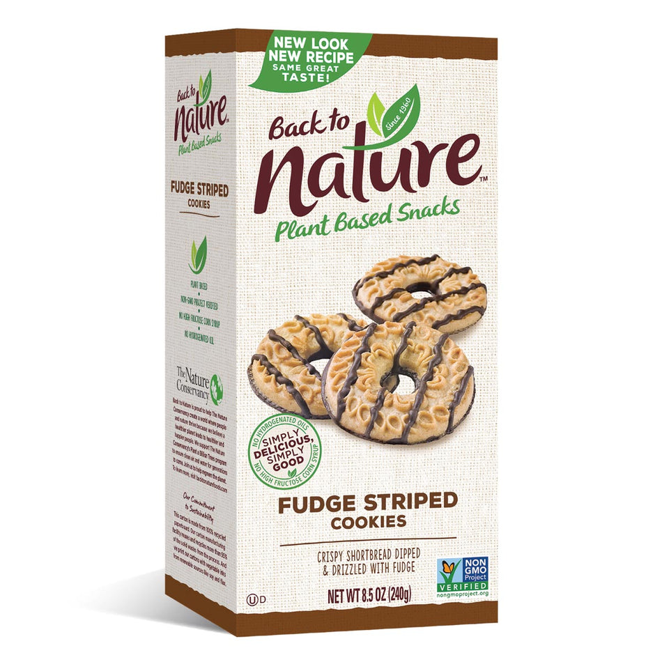 Back To Nature Fudge Striped Cookies Healthy Snack Solutions