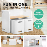 artiss kids table and chair set