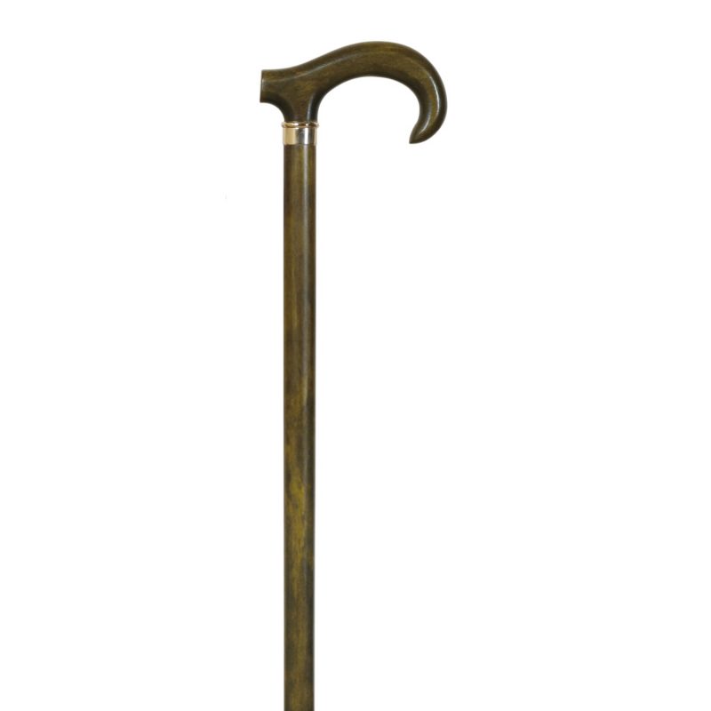 Brass Crutch Boxwood Walking Stick 