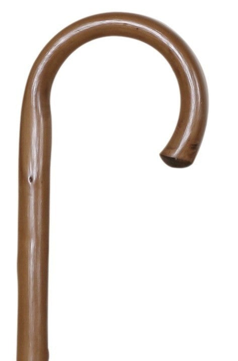 Traditional One Piece Solid Wood Walking Stick with Metal Spike – The Walking  Stick Company