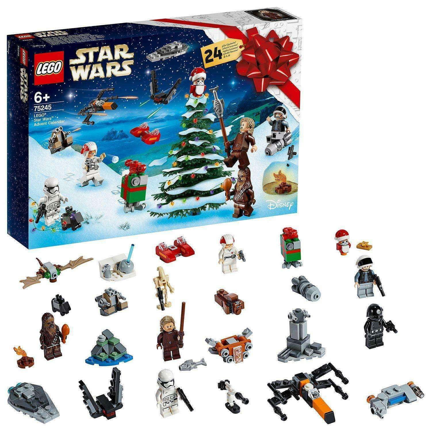 LEGO Star Wars 75245 Adventskalender 24 Figuren Skywalker Chewbacca Fa