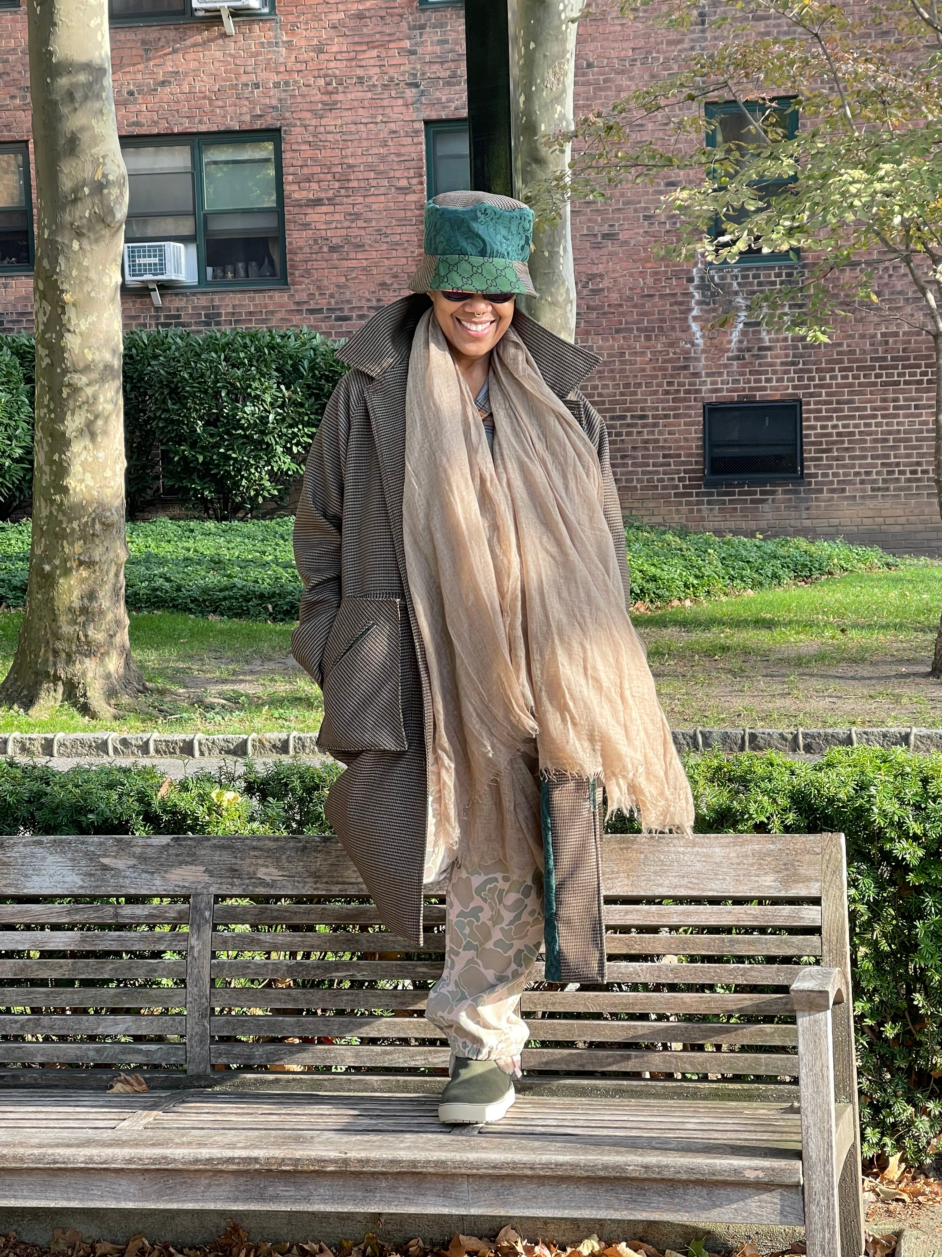 Wool Tweed Car Coat