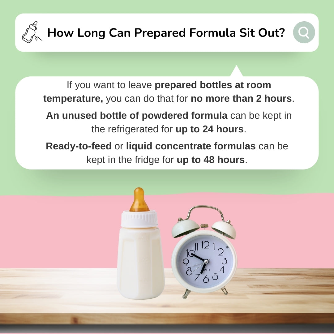 How Long Can Prepared Formula Sit Out? - baby milk bar