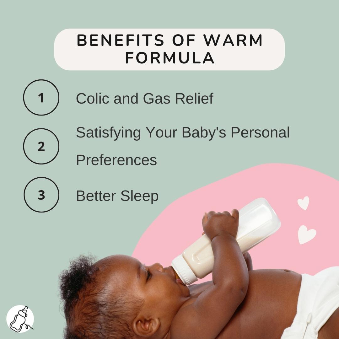 Benefits of warm formula  - Baby Milk Bar