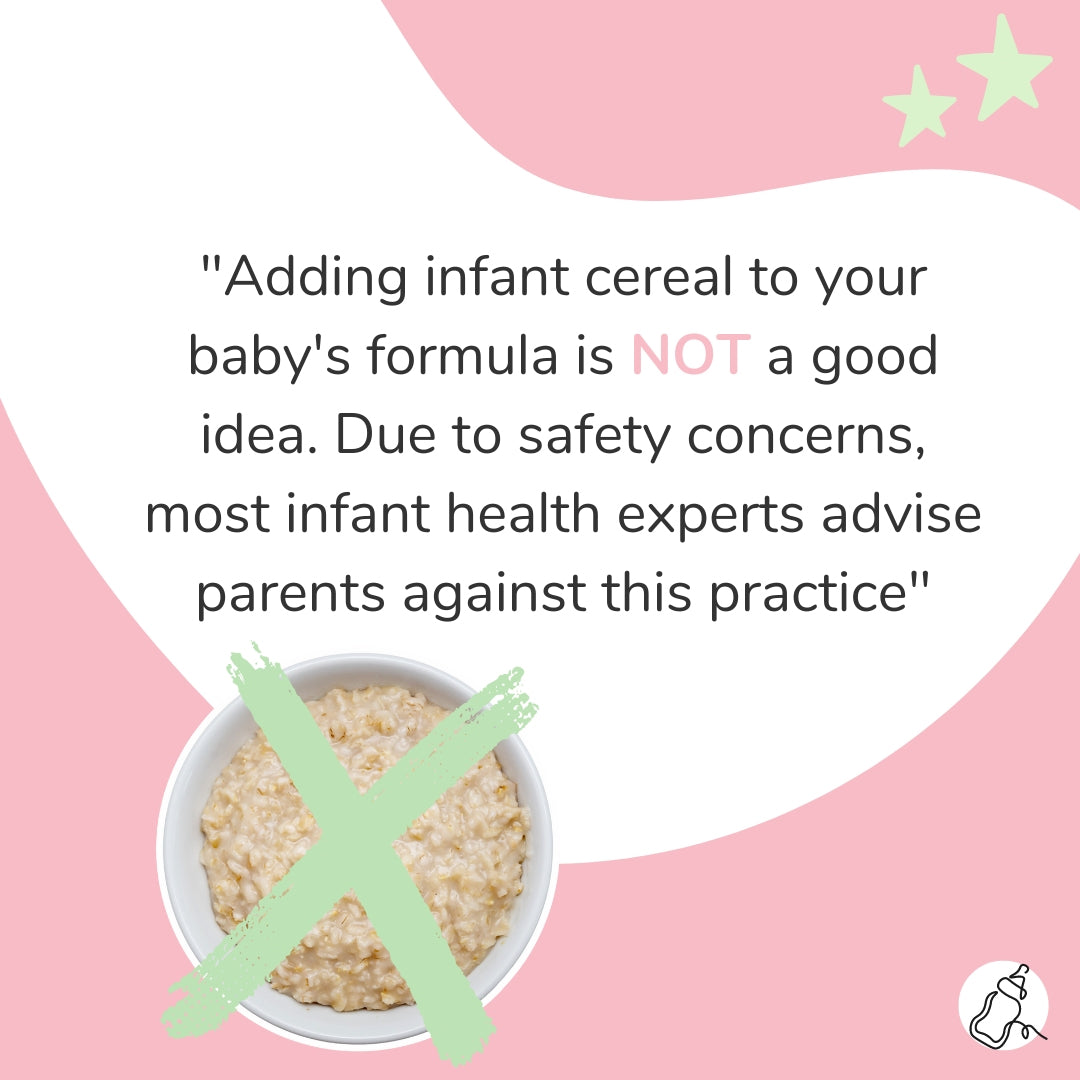 Nutritionists and Pediatricians on Adding Rice Cereal to Formula - Baby Milk Bar