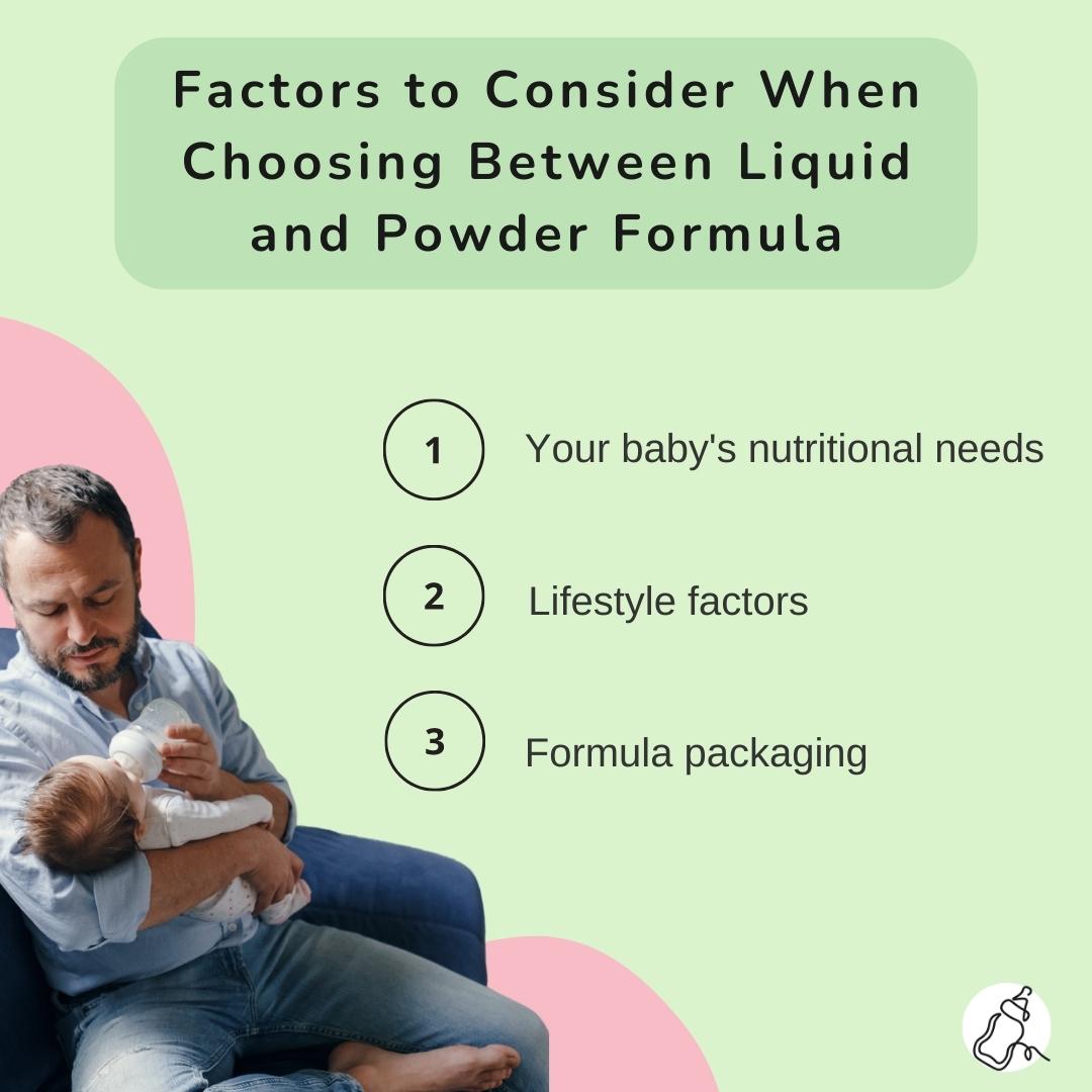 Factors to Consider When Choosing Liquid Formula vs Powdered Formula - Baby Milk Bar