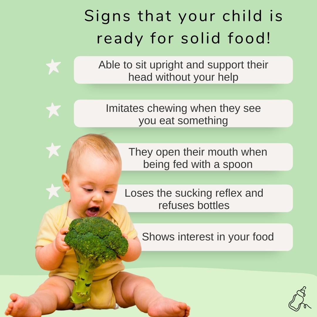Signs Your Little One Ready for Solids - Baby Milk Bar
