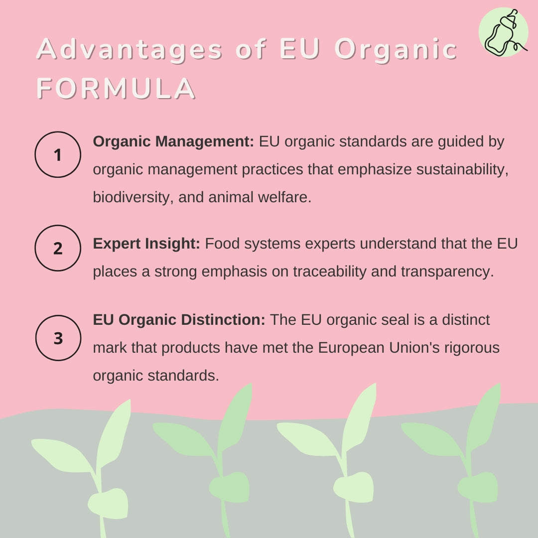 Advantages of EU Organic Formulas - baby milk bar