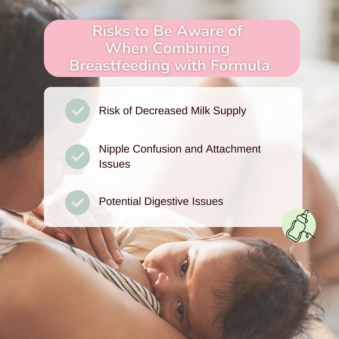 Risks to Be Aware of When Combining Breastfeeding with Formula - Baby Milk Bar