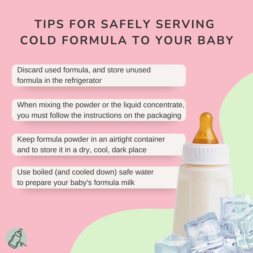 Tips for Safely Serving Cold Formula to Your Baby ~ Baby Milk Bar
