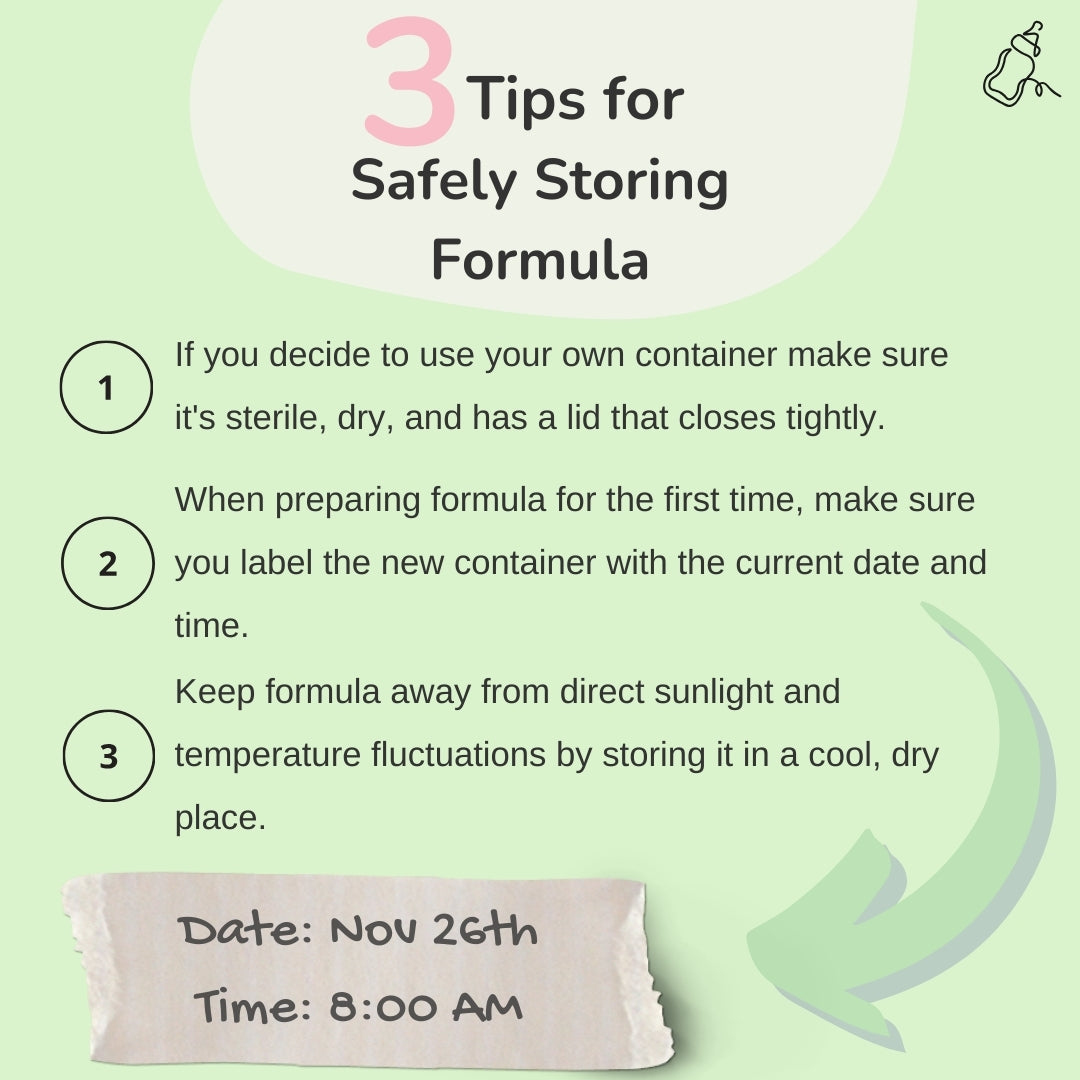 3 Tips for Safely Storing Formula - baby milk bar