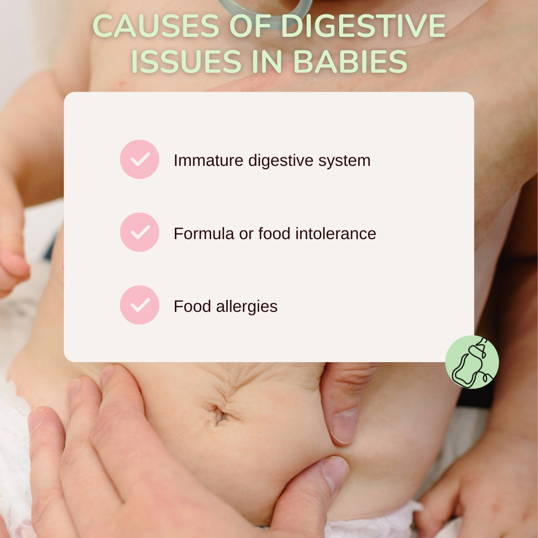 Causes of digestive issues in babies - Baby Milk Bar