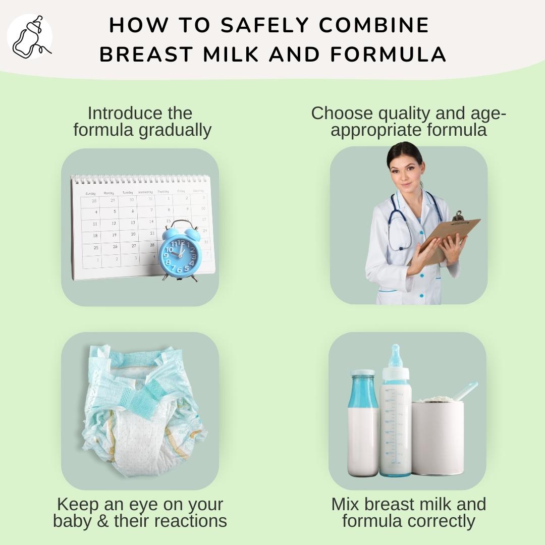 How to Safely Combine Breast Milk and Formula - Baby Milk Bar