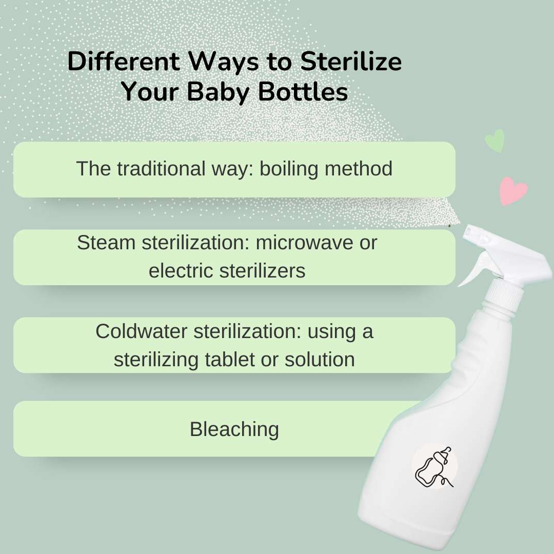 Different Ways to Sterilize Your Baby Bottles