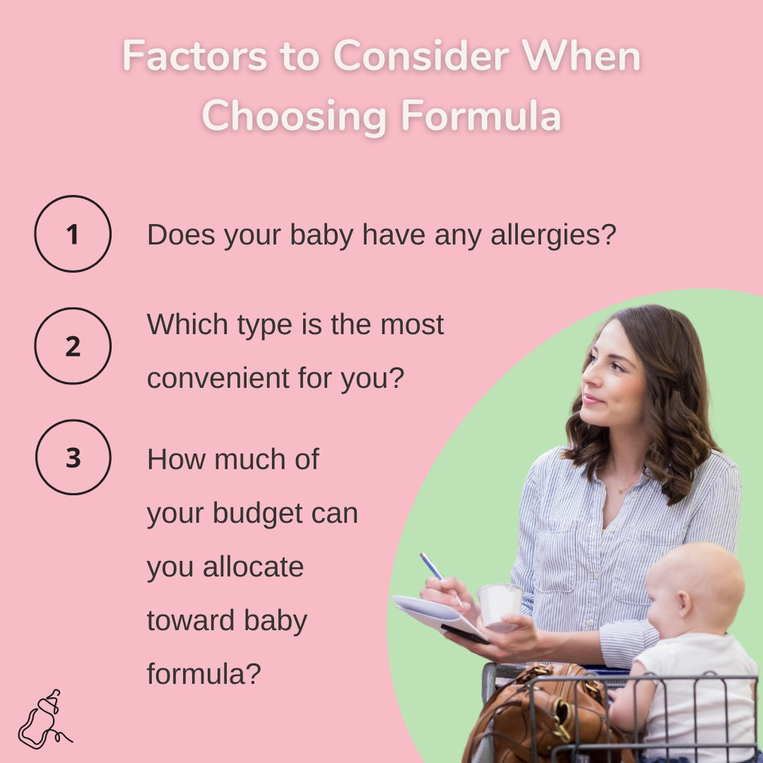 Factors to Consider When Choosing Formula - baby milk bar