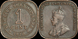 King George V 1910- 1936 | Straits Settlements Coins: