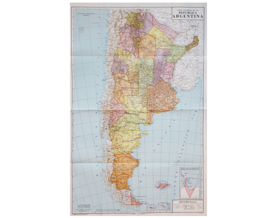 Mapa histórico: Atlas Nacional - 1882 1882. Mapa