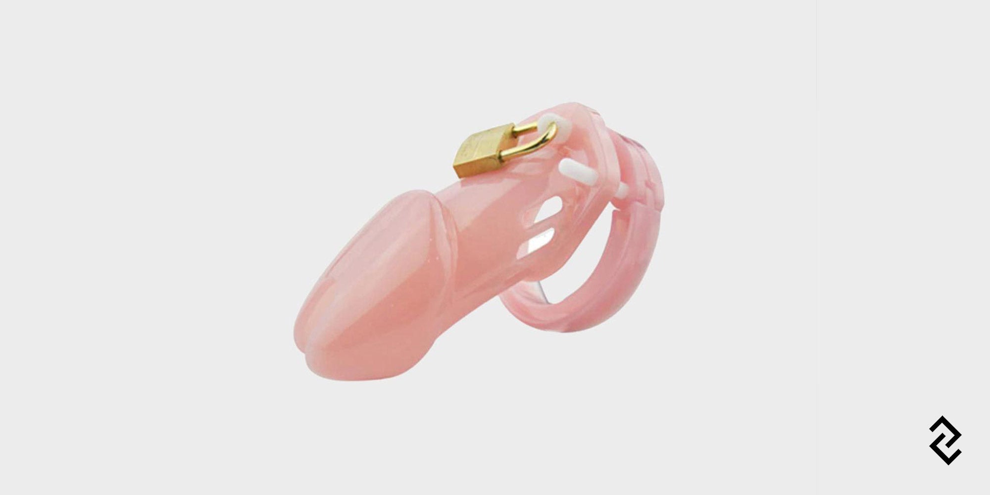 Cheap pink chastity cage in pink