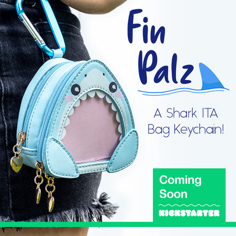 Shark-shaped ITA BAG keychain on Kickstarter