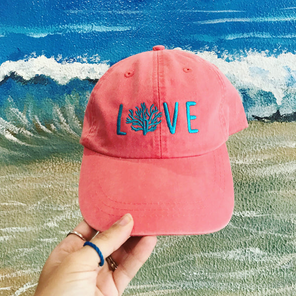 Hat, Love Coral