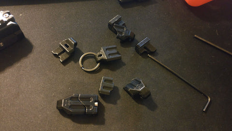 Charm Hangers for nerf blaster split ring