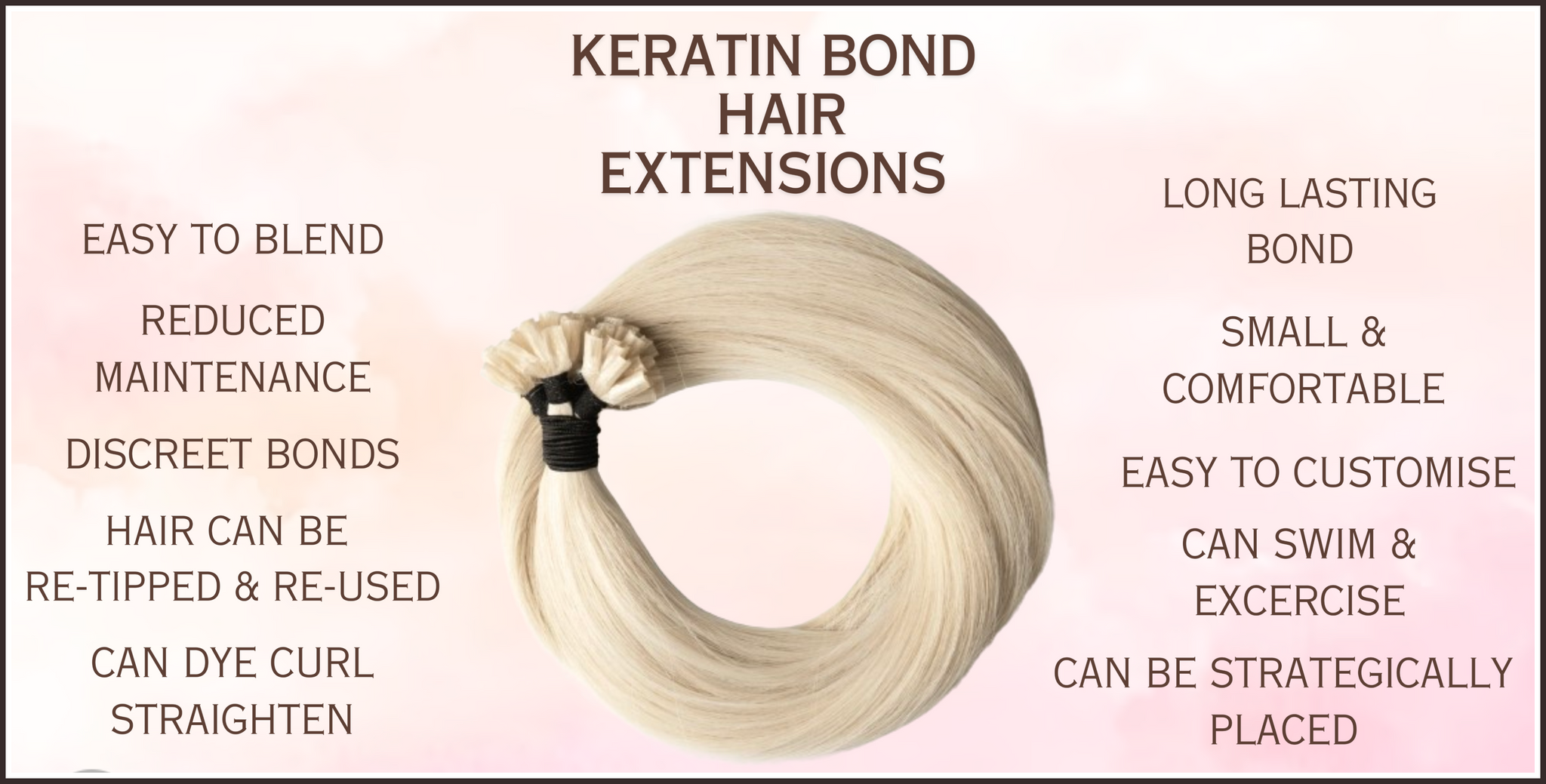 What are the benefits of keratin bond hair extensions