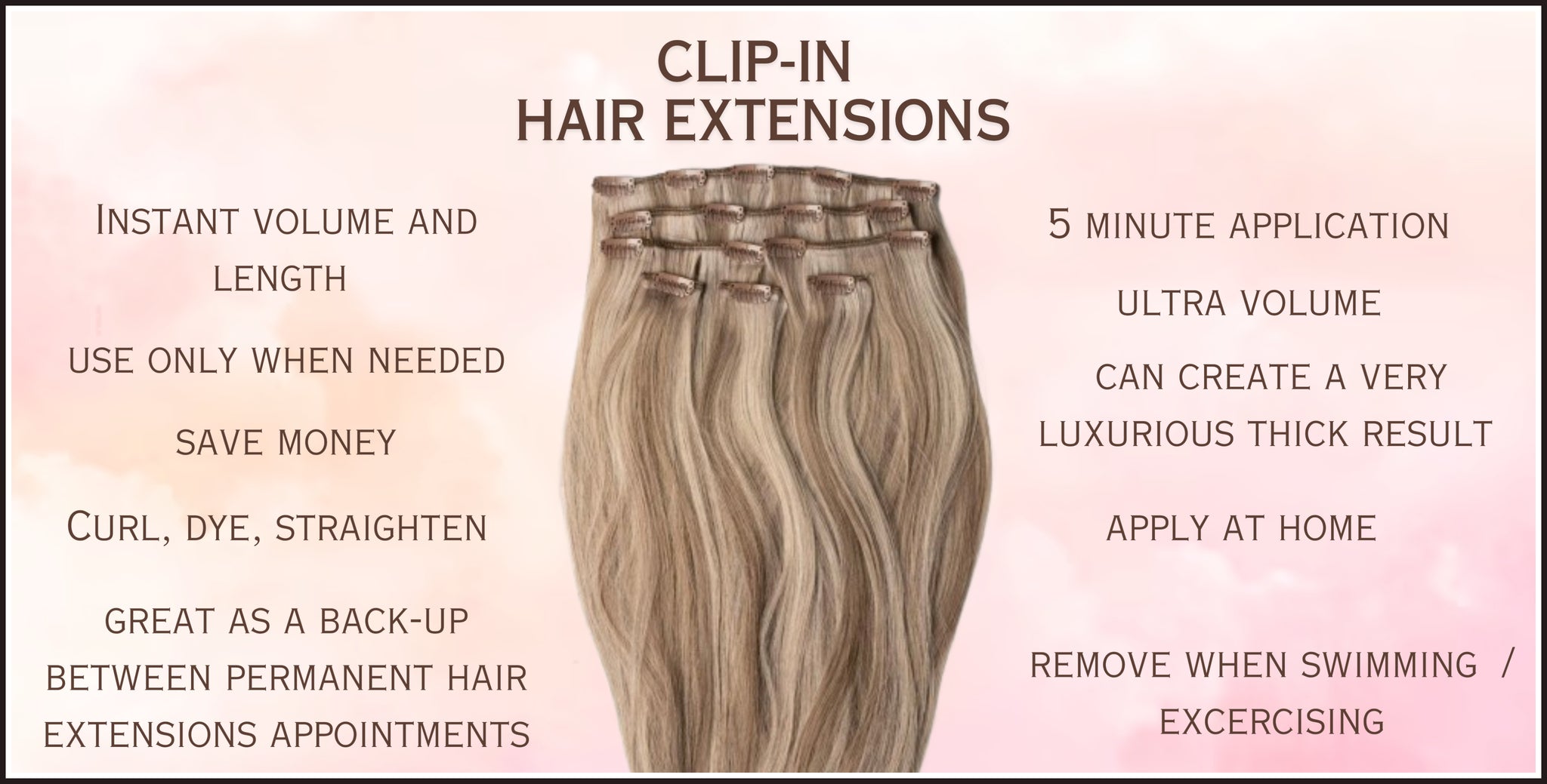 The benefits of using clip in hair extensions