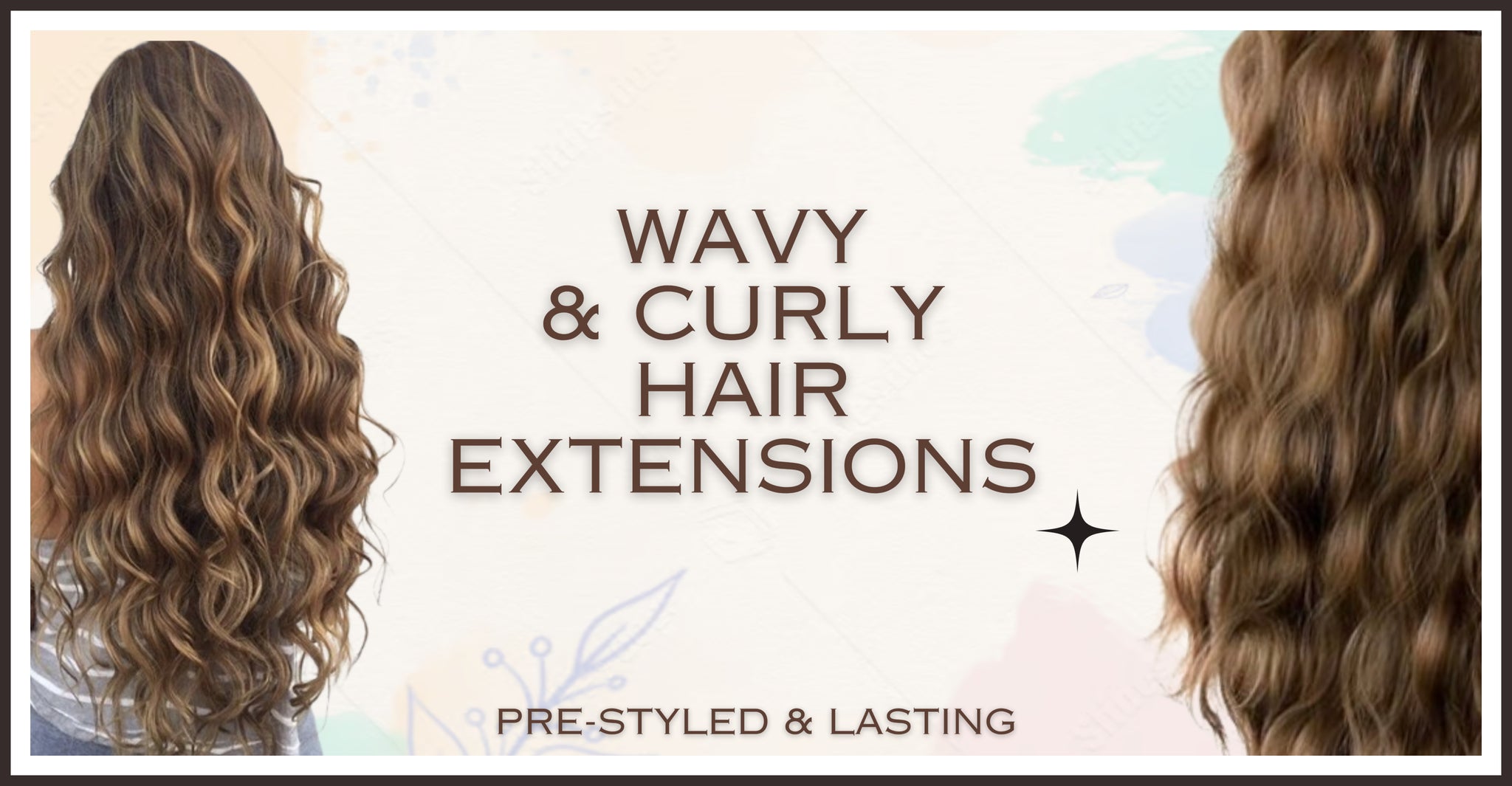 wavy and curly hair extensions Australia