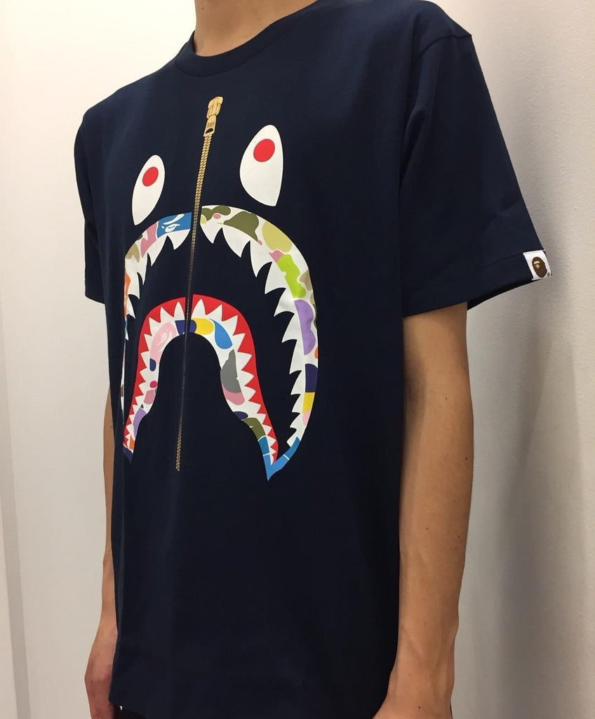 bape shark t shirt mens