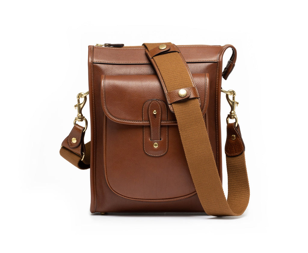 Harlow III No. 205 | Vintage Chestnut Leather Crossbody Bag | Ghurka