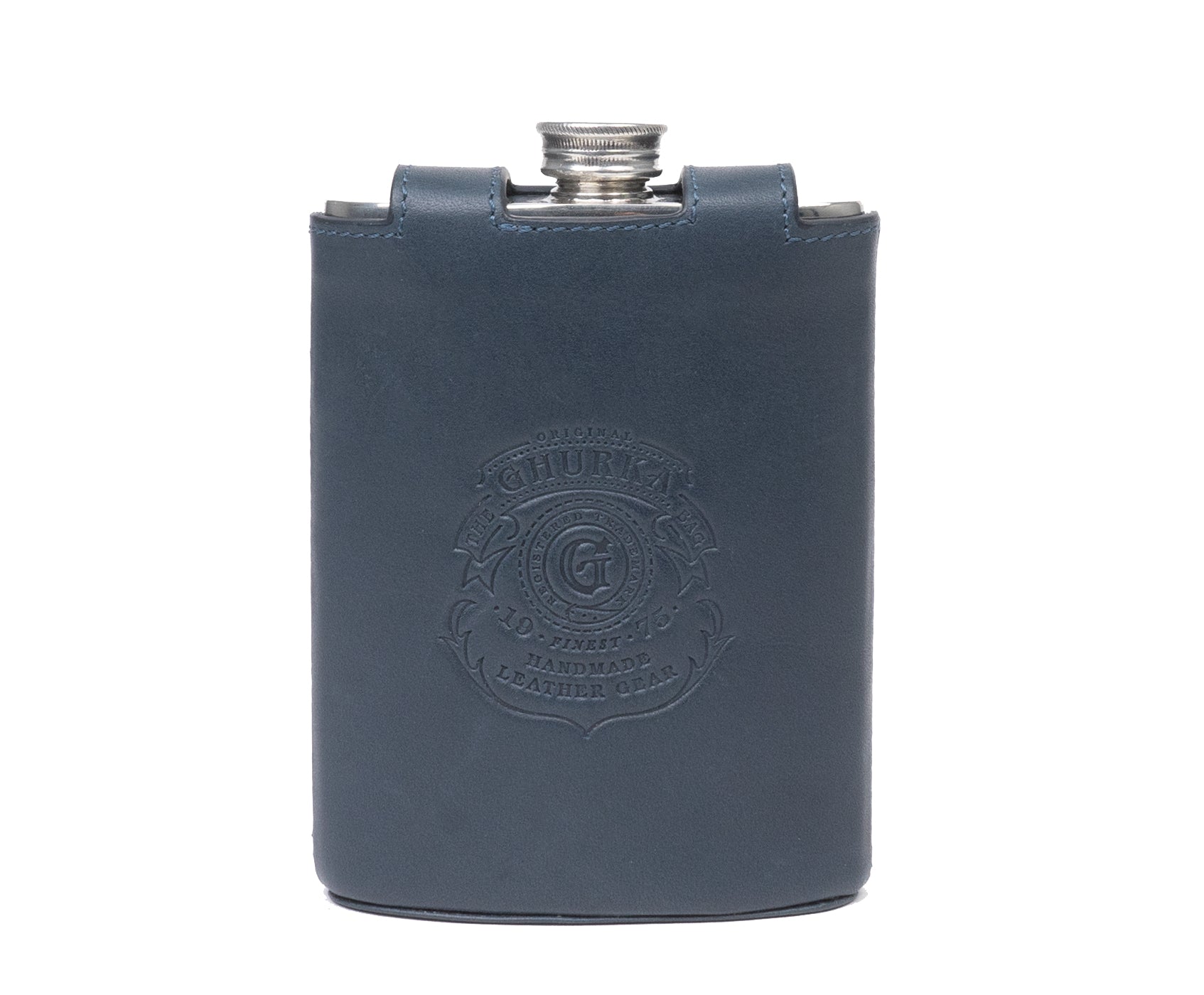 Pewter Flask No. 220 | Eclipse Leather – Ghurka