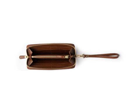Load image into Gallery viewer, Zip Clutch Wallet No. 211 | Vintage Chestnut Leather