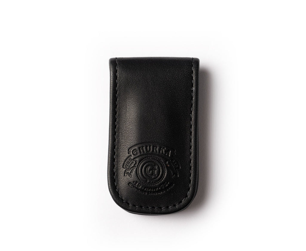 Slim Credit Card Case No. 204, Black Leather Card Case