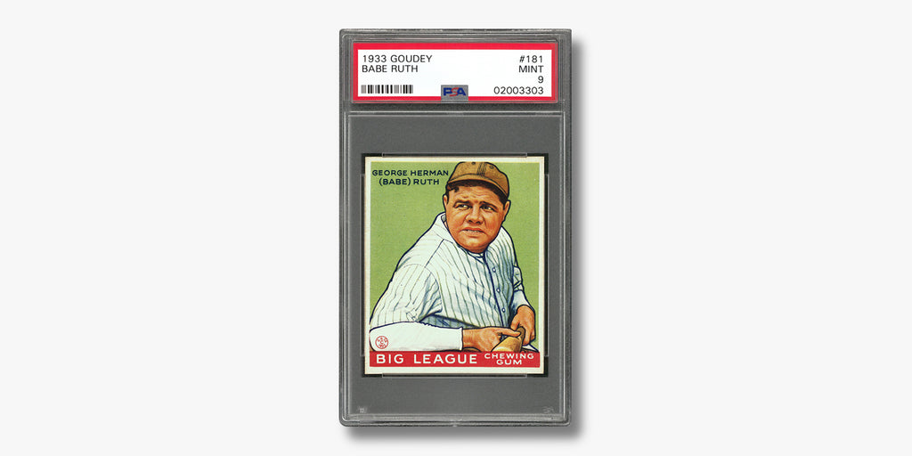 25. 1933 Goudey #181 Babe Ruth