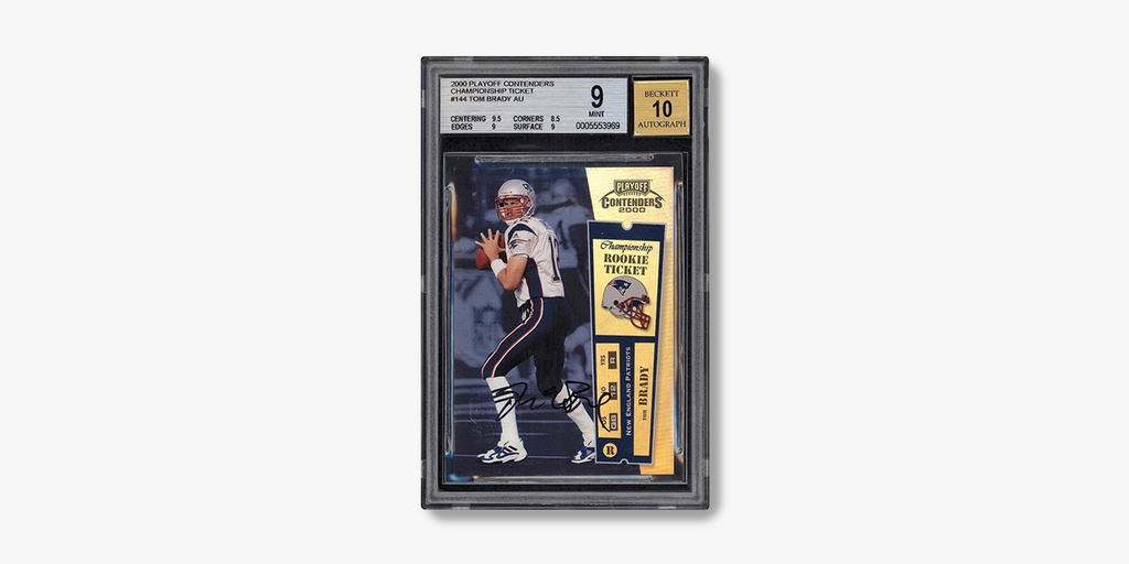 2000 Playoff Contenders Championship Ticket Tom Brady Autograph #144