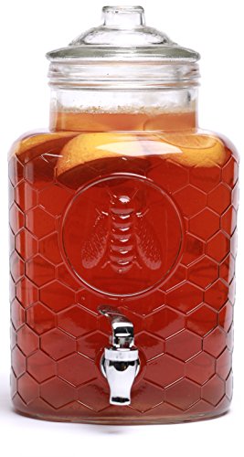 Circleware 67114 Beehive Beverage Dispenser With Glass Lid Sun Tea Ja Items 4 Fba Sellers