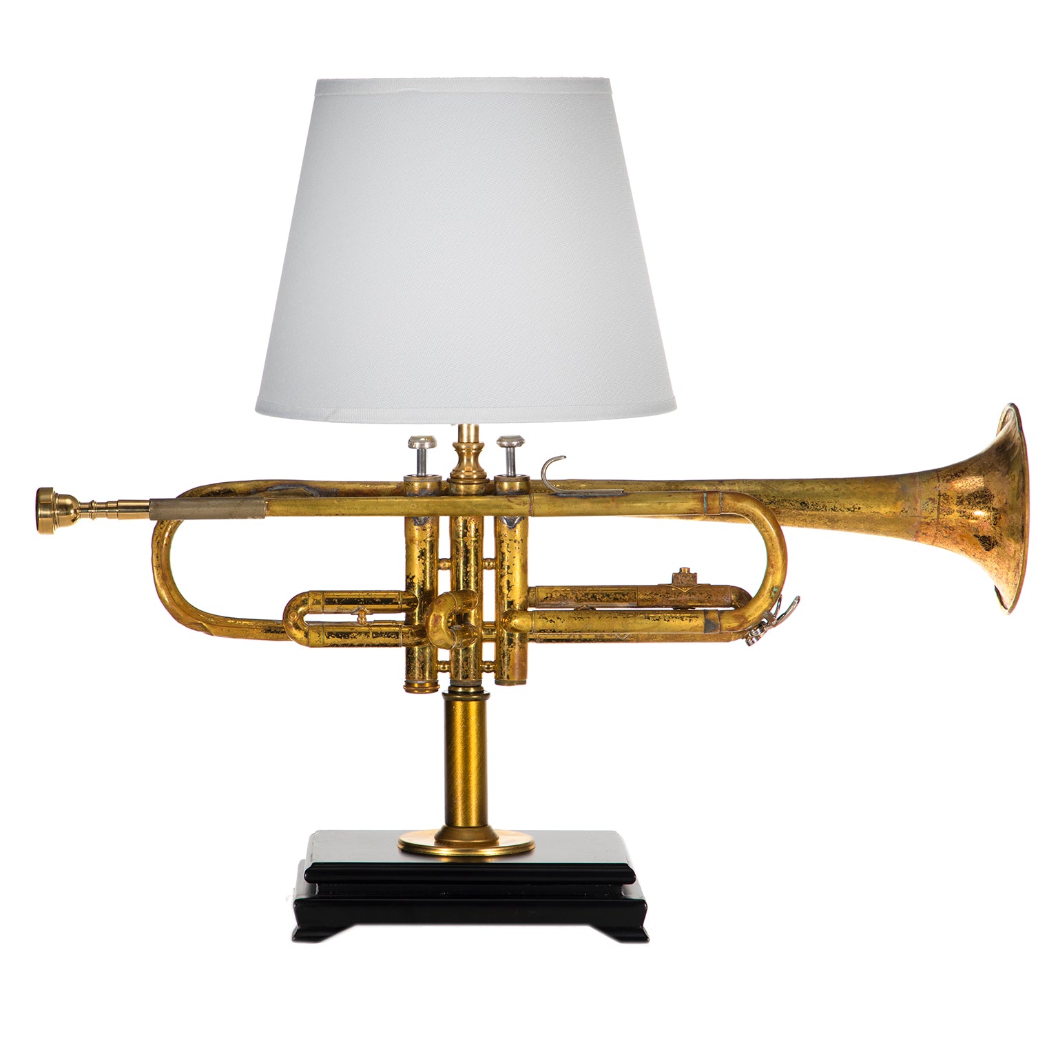 Brass Trumpet Lamp - Hand Crafted One a Kind Musical Instru